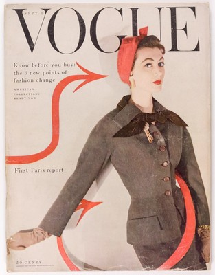 Dovima DIANE ARBUS Balenciaga VOGUE September 1953 Jean Patchett SUZY PARKER vtg