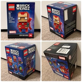 Lego Brickheadz Marvel DC 41585 41587 41588 41589 41590 41592 41604 (Lot Of 7)