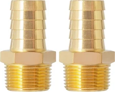 SUNGATOR 3/4'' NPT Brass Hose Barb × Male, 