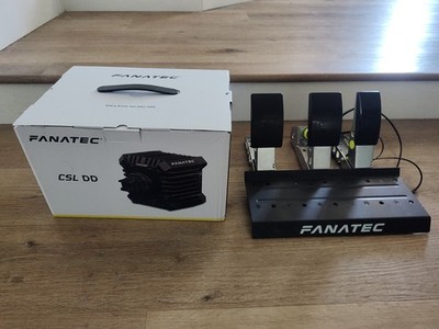 Brand New In Box Fanatec CSL DD With CSL DD Triple Pedal