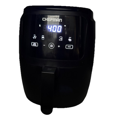 #ad Chefman TurboX 5 Quart Digital Air Fryer Matte Black 1300W Model RJ38 5 T $49.95