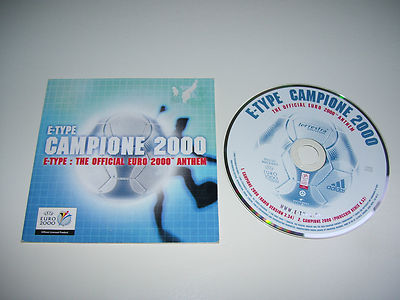 E-TYPE - CAMPIONE 2000 ANTHEM * 2 TRACK CD SINGLE HOLLAND 2000 *