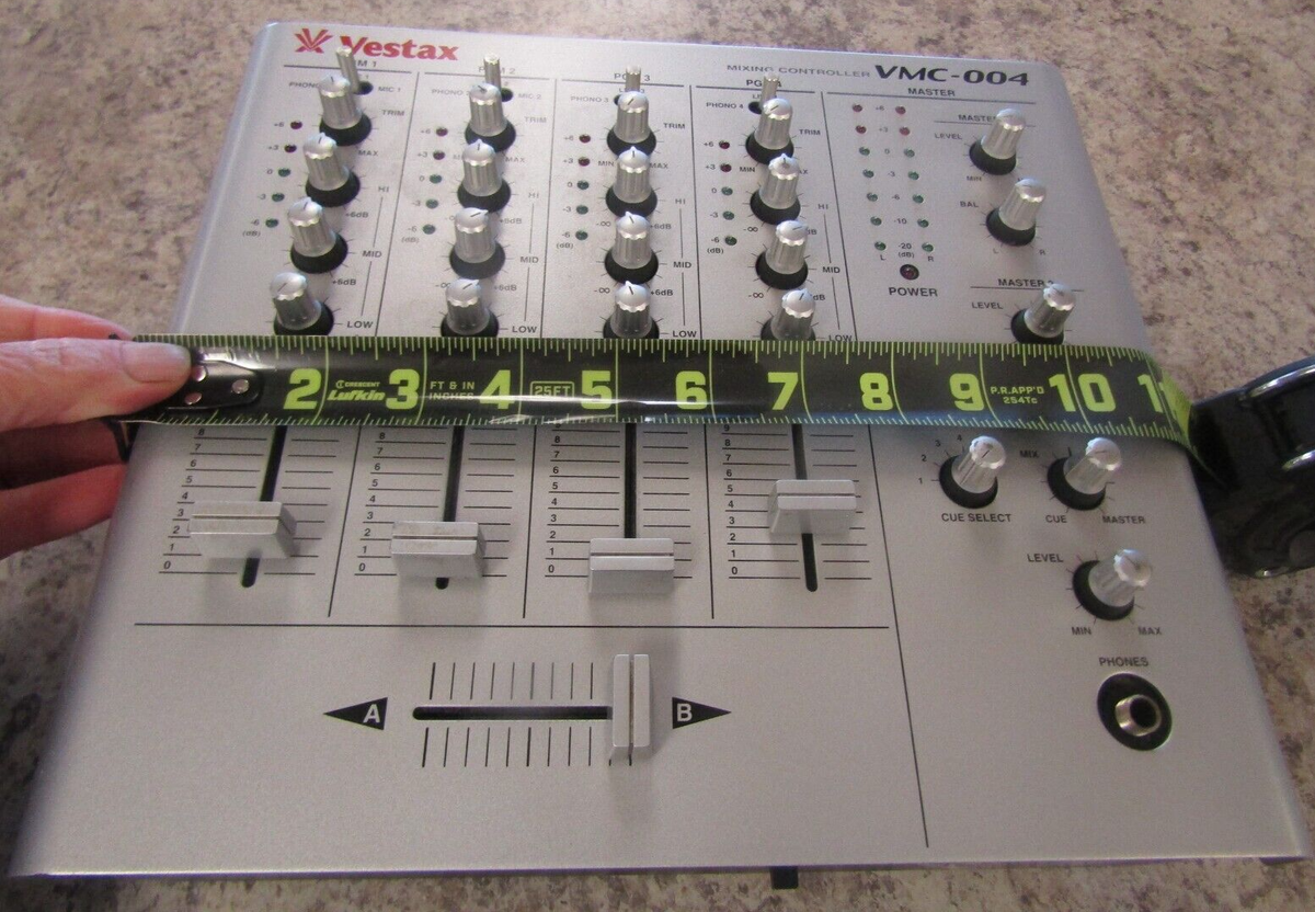 Vestax DJ mixer VMC-004 w/ Power Cord - Tested Working | eBay