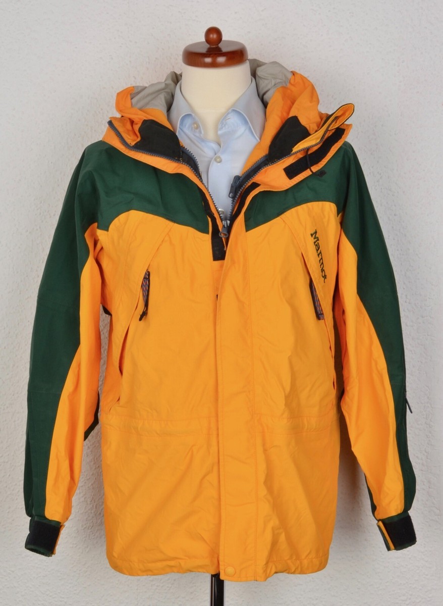 Marmot Gore-Tex Shell Jacke Jacket Gr S Gelb Grün Yellow Green