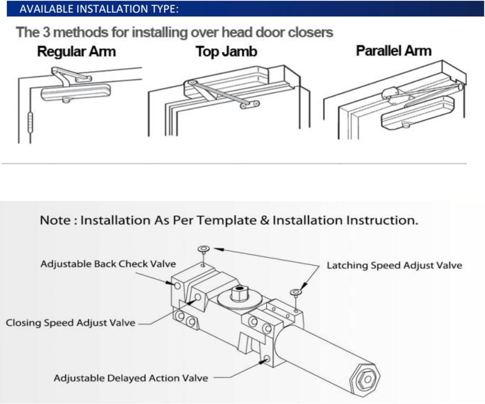 Lcn 4041 Door Closer; Door Closers Commercial or Heavy Duty Door Closer