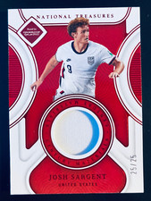 2022 Panini National Treasures Qatar Materials Josh Sargent USA jersey card #/25