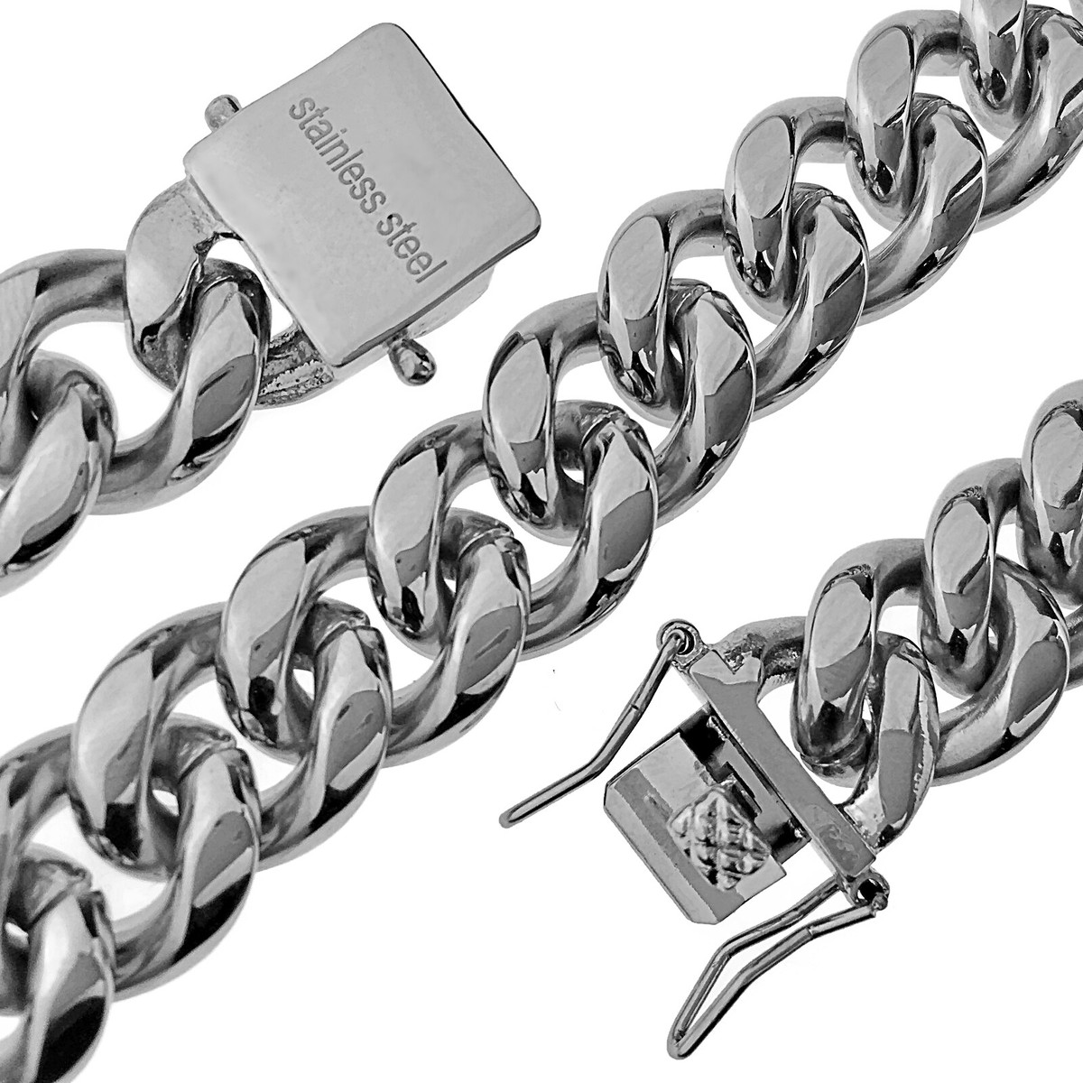 UMAOKANG 16.4ft 10MM Stainless Steel Cuban Link Chain Bulk For Jewelry Making