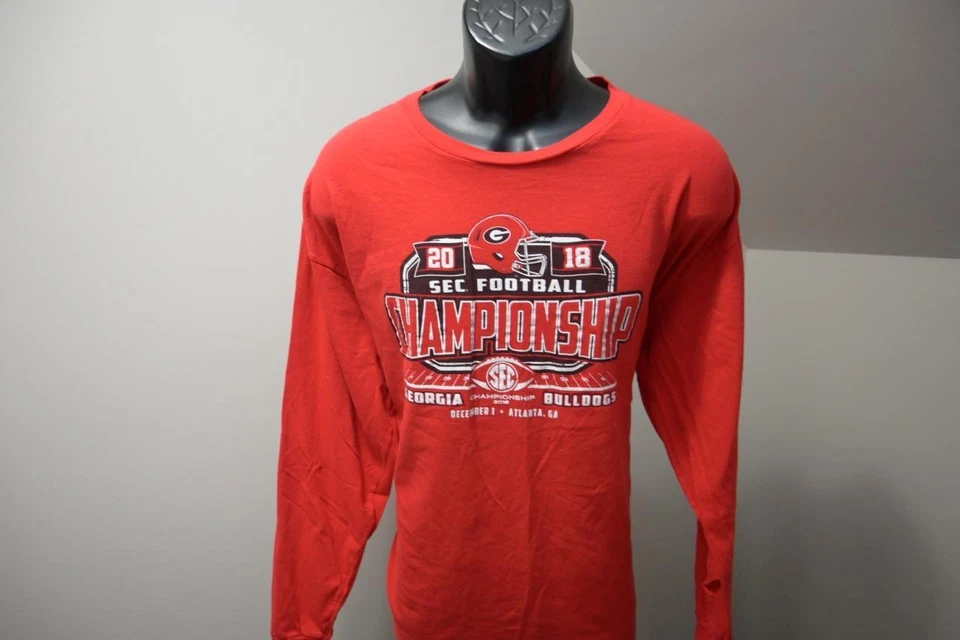 Camiseta The Victory UGA Georgia Bulldogs 2018 SEC Champions roja para hombre 2XL XXL Foto 3 de 4