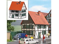 Busch 1666 Fachwerkhaus Mit Holzgiebel Wohnhaus Bausatz H0 1:87 Neu