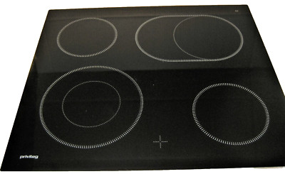 Original Ersatzglas für Privileg Kochfeld Glasplatte 3872508118 Maße 590x520mm