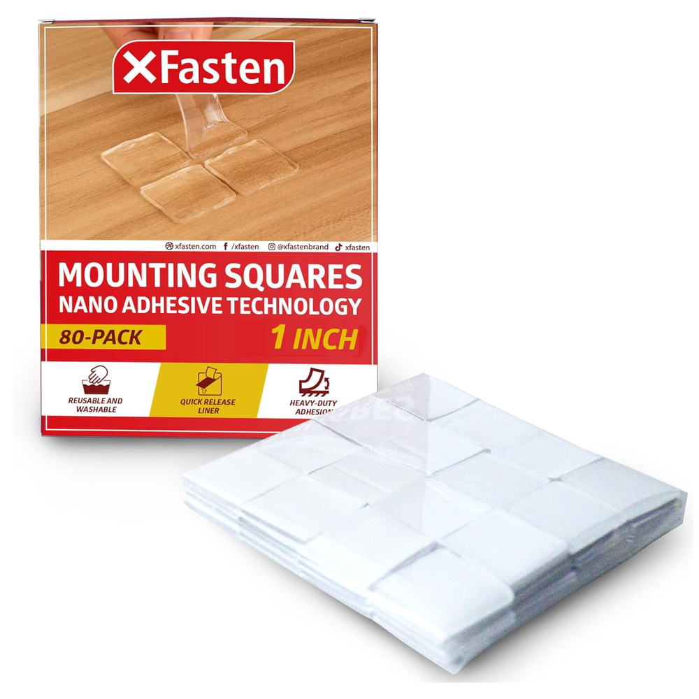 Clear Double Sided Mounting Tape Squares, 1