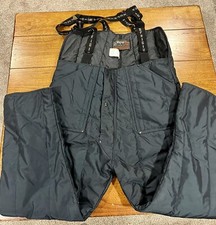 Vtg Refrigiwear Insulated Bibs, Black Mens Size XL USA Made. Excellent Condition