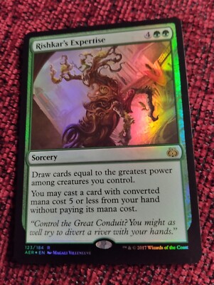 背くもの/It That Betrays ROE英語foil MTG RISHKAR'S EXPERTISE FOIL ENG Aether Revolt 2017 Rare