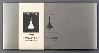 BRITISH AIRWAYS CONCORDE TICKET OKTOBER 2003 SUPERSONIC TOUR RUHESTAND FLUG