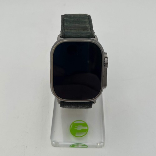 Odblokowany zegarek Apple Watch Ultra 49MM naturalny tytanowy zielony alpejska pętla A2622 - Zdjęcie 3 z 7