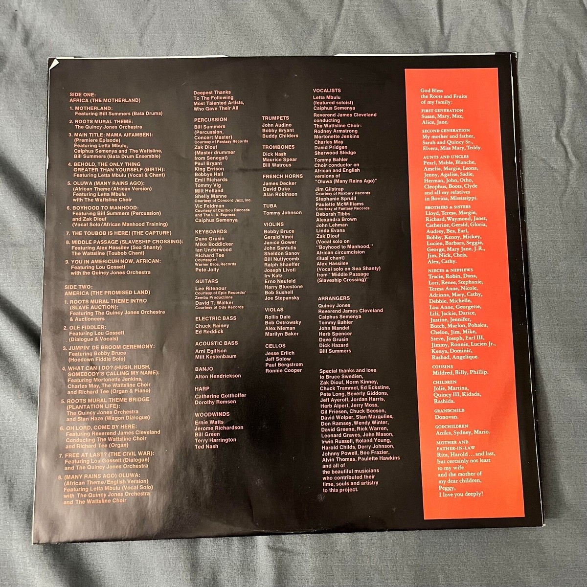 Vinyl, Record, LP, Album, Quincy Jones, Roots, 1977, SP 4626