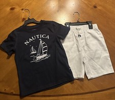 Nautica Boys 2PC T-Shirt and Shorts Set Size 4