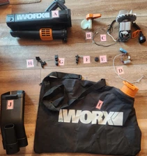 Replacement parts for WORX WG509 TRIVAC Blower/Mulcher/Vacuum (L)