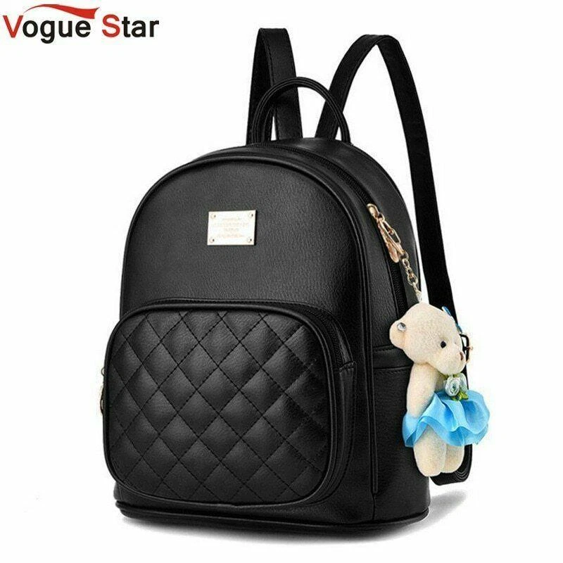 Mochila De Chicas Causal Mini Bolso De Cuero Pu Con Muñeca Para Mujer | eBay