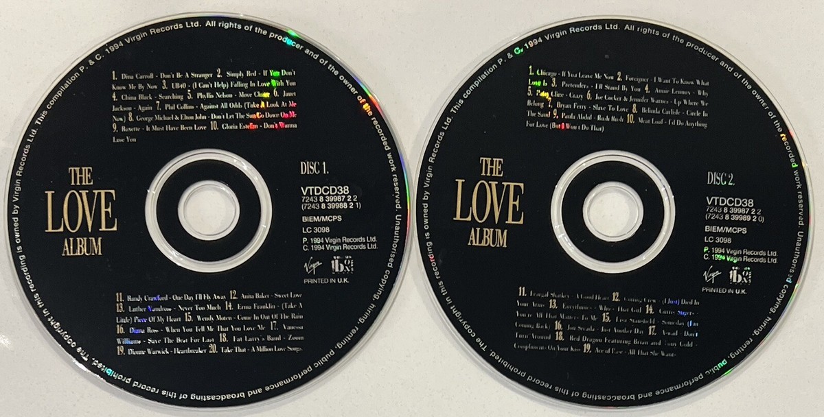 LOVE CYCLE 2CD＋DVD Various Artists - Love Album [Virgin] for sale online | eBay