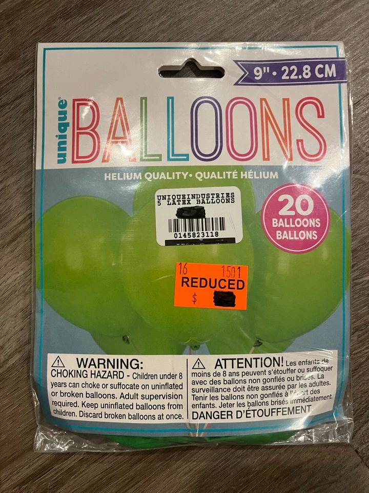 Lote de 8 (112 piezas) Globos "Bebé" Helio Látex Sólidos, Confeti, Impresos Foto 3 de 4