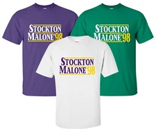 Stockton Malone '98 T-Shirt Sizes S-4XL president election funny custom fan gift