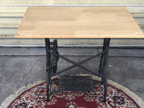 WHITE Treadle Sewing Machine Table Cast Iron Base