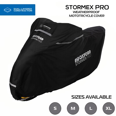 Oxford Bike Motorrad Stormex Pro Regen Staubschutz groß Outdoor Indoor CV342