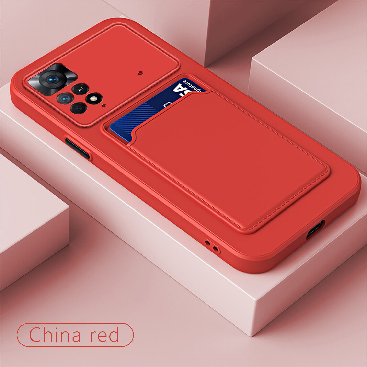 Per Xiaomi Poco X4 Pro 5G M4 Pro 5G 4G ANTIURTO IN SILICONE CUSTODIA COVER slot per schede