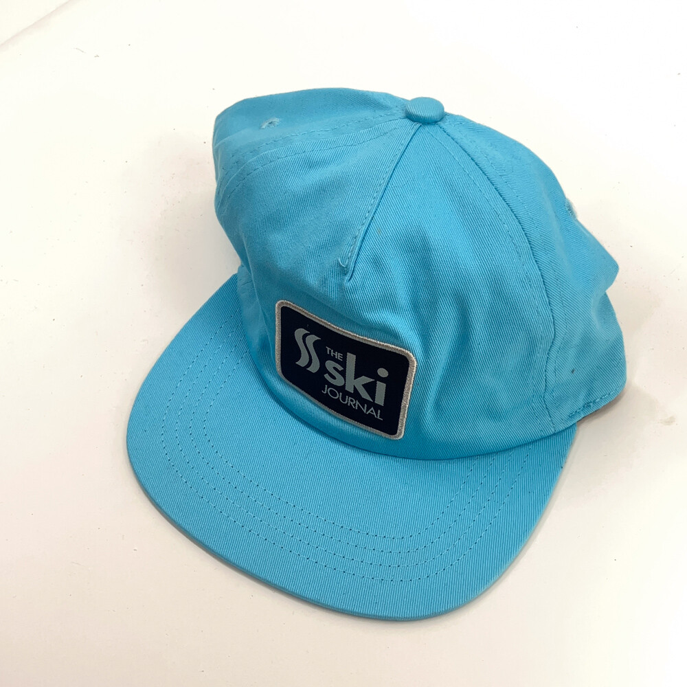 The Ski Journal Patch Snapback Hat Bright Blue - image 1