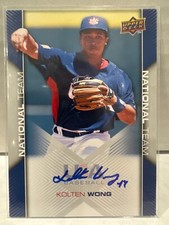 Kolten Wong 2009 USA Baseball 18u National Team Blue Ink Autograph #79
