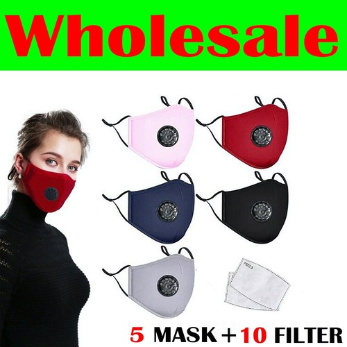Wholesale Reusable Face Mask Breath Valve Daily Outdoor Active Carbon Filter - Picture 7 of 7