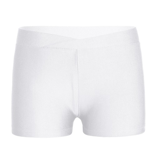 Girls Active Swim Shorts Shiny Silky Stretchy Bottoms Gymnastics Dance Pants - Picture 64 of 97