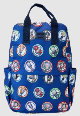 One Piece Straw Hat Pirates AOP Nylon Backpack 25th Anniversary Loungefly