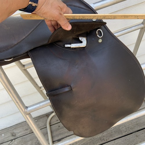 Thoroughbred Saddlery Close Contact 17” Jump Saddle Dark Brown MADE IN ENGLAND - Picture 13 of 18