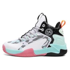 Basketball kids Shoes High-top Sports Shoes Sneakers Durable Lace up Non Slip