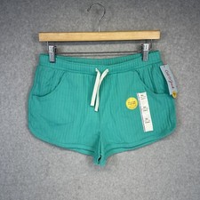 Cat  Jack Girls Shorts Elastic Band Drawstring Pockets Green Size XL NWT