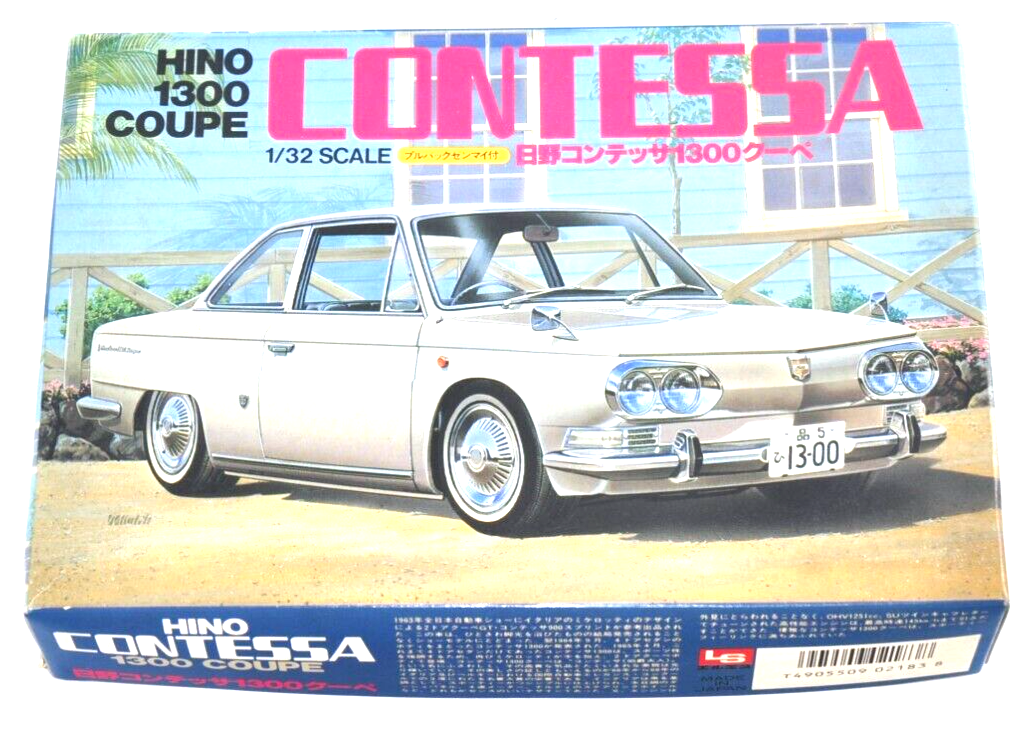 ブル Vintage LS Hino Contessa 1300 Coupe 1/32 Model Kit Pullback