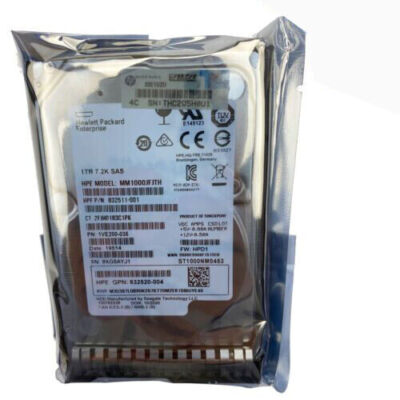 HP Enterprise 832984-001 1TB SAS Hard Drive - 2.5" 7200RPM Internal Server HDD