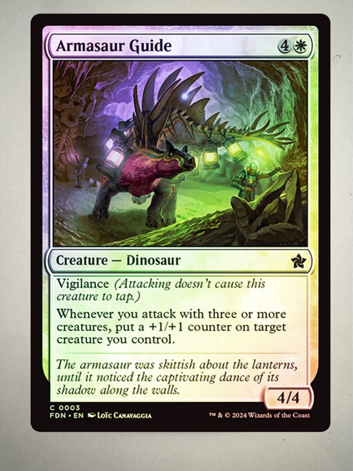 MTG Armasaur Guide (FOIL) Near Mint - Foundations