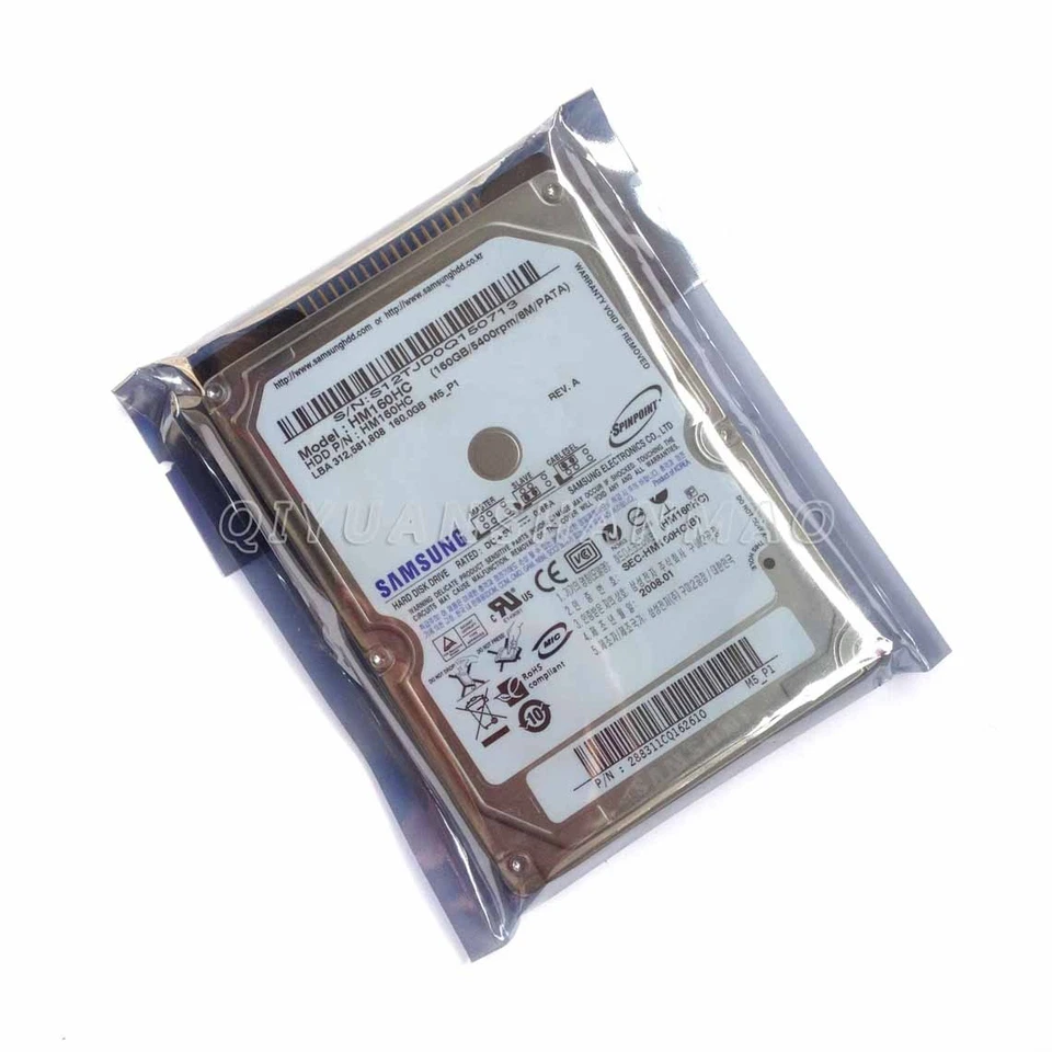 SAMSUNG 160 GB 2.5" 5400 RPM IDE PATA 8 MB HDD Hard Disk Drive Laptop Festplatte