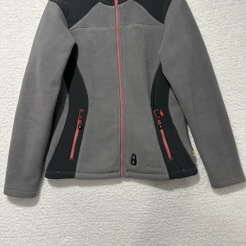 Cabelas Gerbing Wind Shear Heated Fleece Gray Sweater Women’s Size S/P - Picture 6 of 21