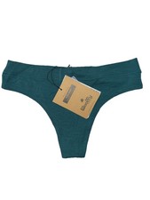 Woolly Women  s 95 Merino Wool Thong, Teal, 2XL