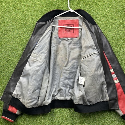 G-III Ohio State Buckeyes Leather Jacket Mens XL Full Zip Up 2000s University - Picture 10 of 14