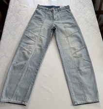GAP Women  s Barrel High Rise Light Wash Blue Denim Jeans Cotton Pockets 28