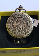 49005 - Invicta Vintage Monarch Pocket Watch - 47mm, Bronze NIB NWT