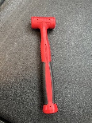 New  Snap On Tools hbfe16 16 ounce soft grip dead blow hammer red  