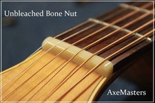 GeetarGizmos 1 3/4" UNBLEACHED Bone Nut handmade for MARTIN Guitars