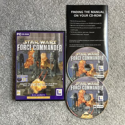 Star Wars Force Commander PC CD Rom Spiel 2 Disc OVP  