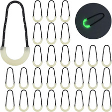 20 PCS Heavy Duty U Shape Nylon Zipper Pulls Zipper Tags Zipper Extension Replac
